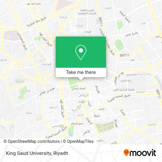 King Saud University map