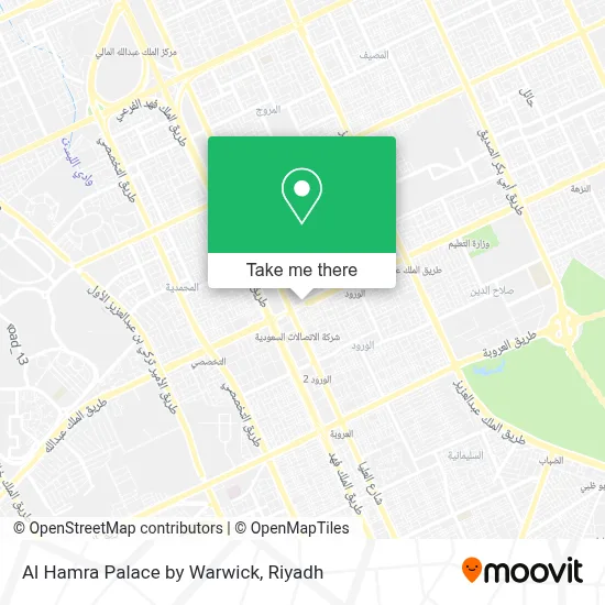 Al Hamra Palace by Warwick map