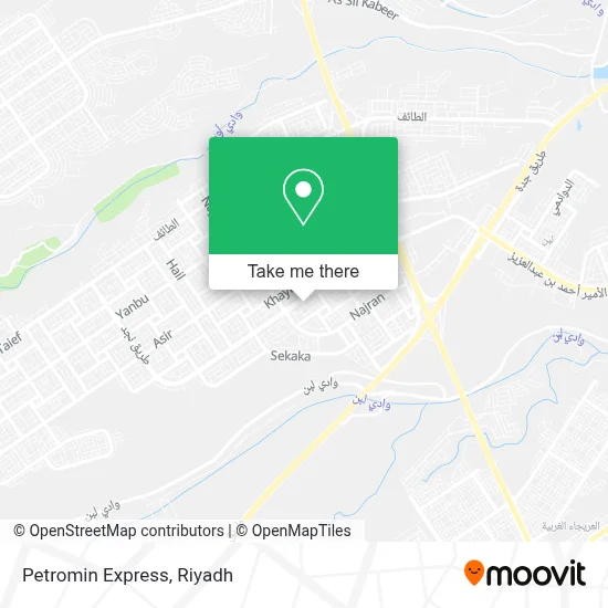 Petromin Express map