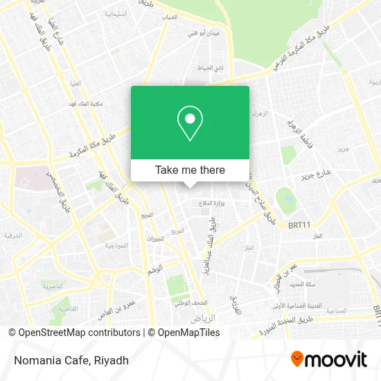 Nomania Cafe map