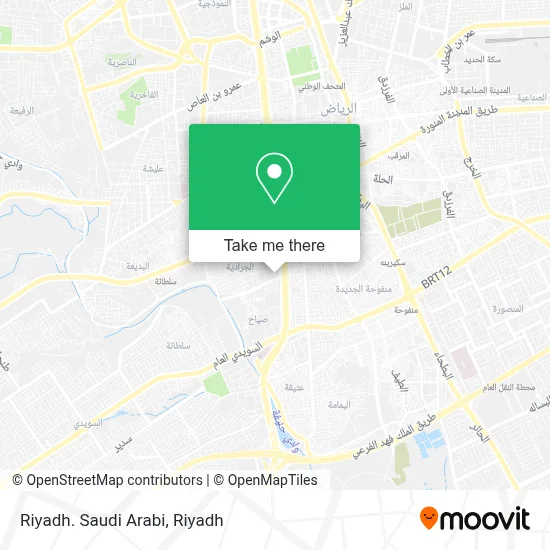 Riyadh. Saudi Arabi map