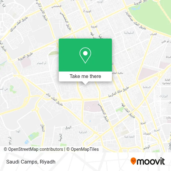Saudi Camps map