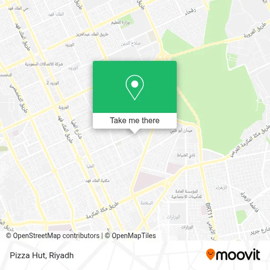 Pizza Hut map
