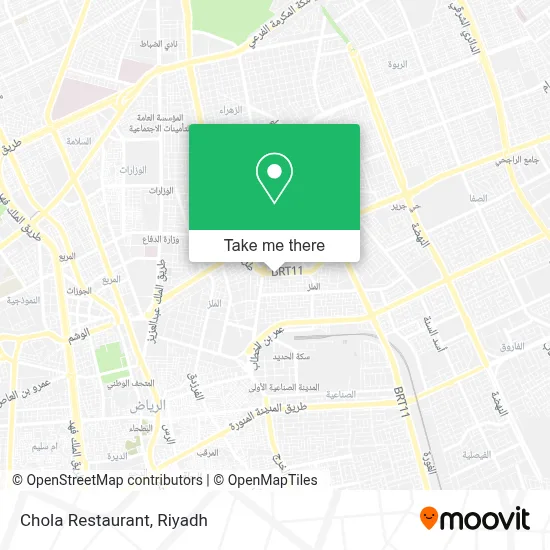 Chola Restaurant map