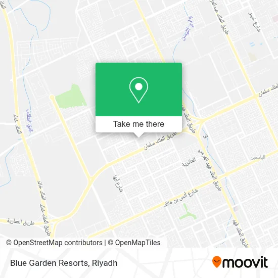 Blue Garden Resorts map