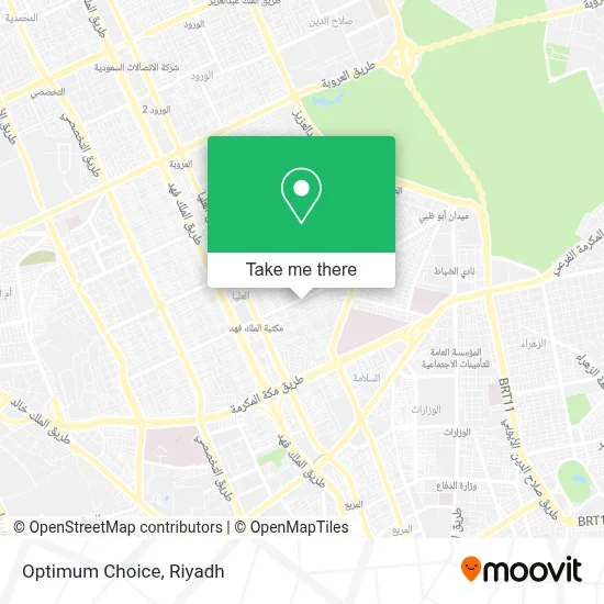 Optimum Choice map