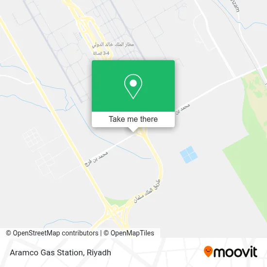 Aramco Gas Station map