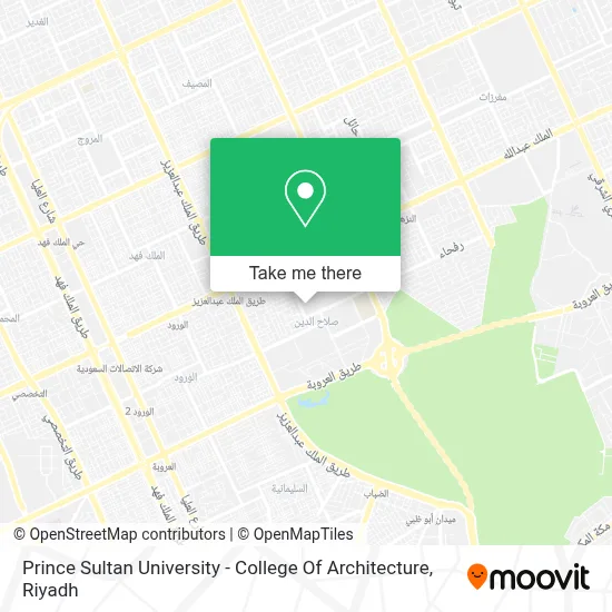 Prince Sultan University - College Of Architecture map