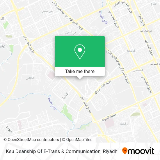 Ksu Deanship Of E-Trans & Communication map