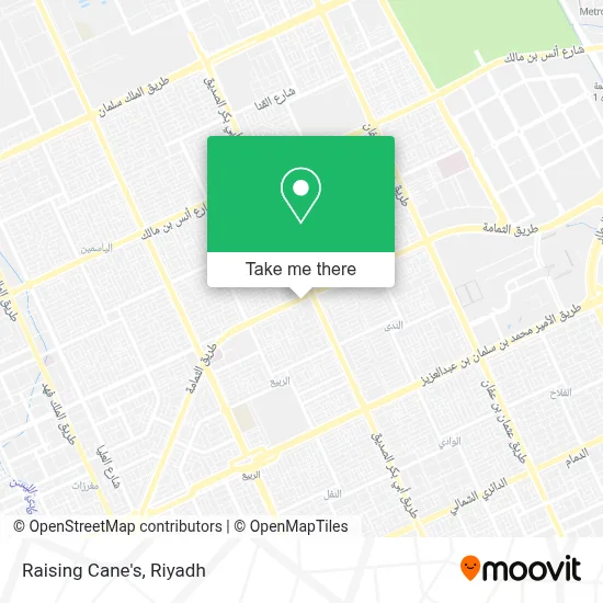 Raising Cane's map