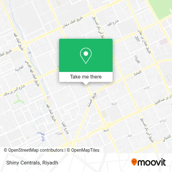 Shiny Centrals map