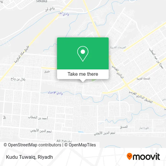 Kudu Tuwaiq map
