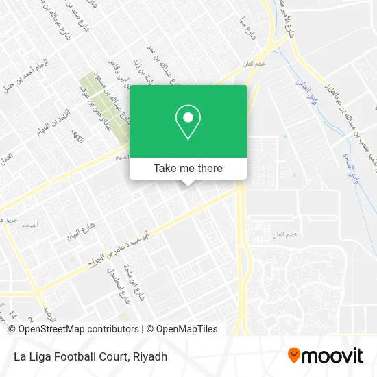 La Liga Football Court map