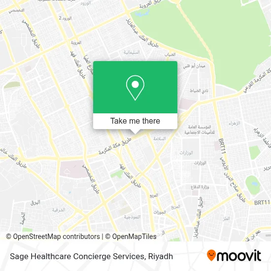 Sage Healthcare Concierge Services map