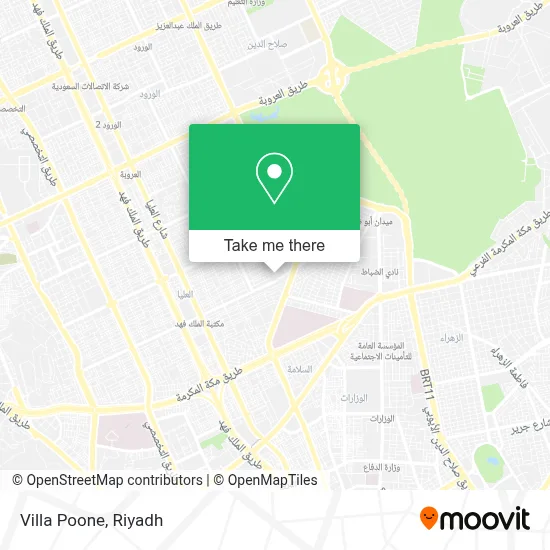 Villa Poone map