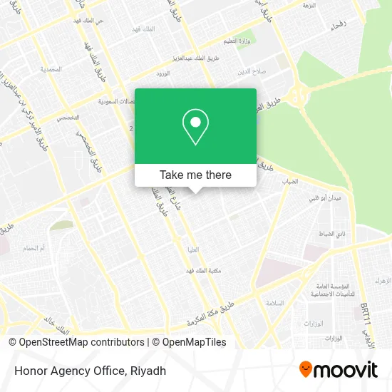 Honor Agency Office map