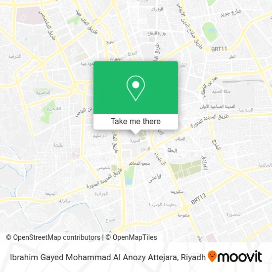 Ibrahim Gayed Mohammad Al Anozy Attejara map