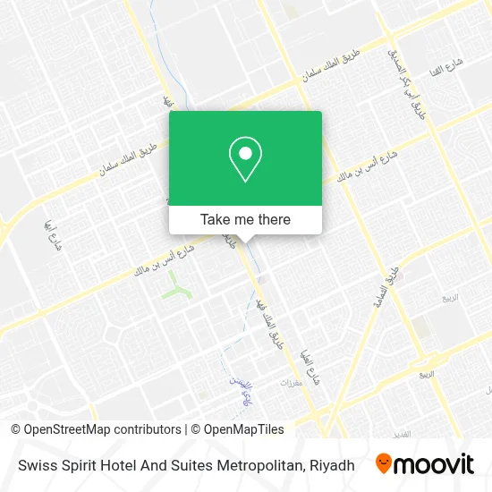 Swiss Spirit Hotel And Suites Metropolitan map