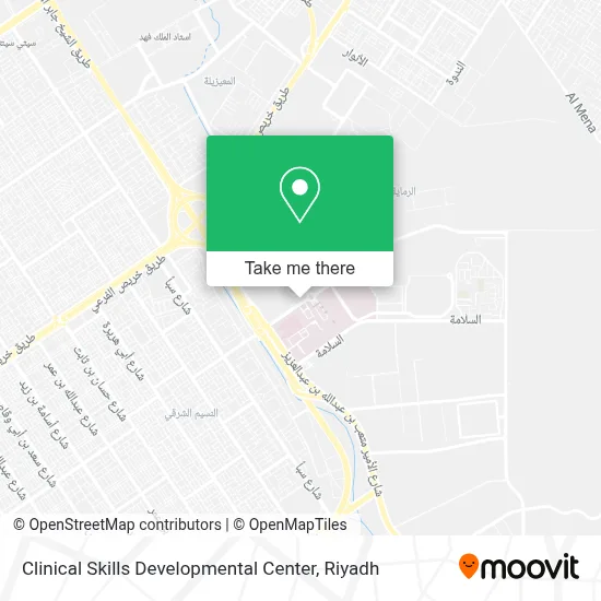 Clinical Skills Developmental Center map