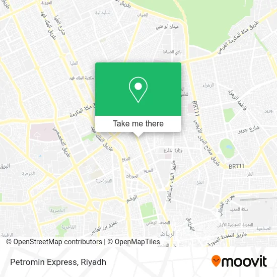 Petromin Express map