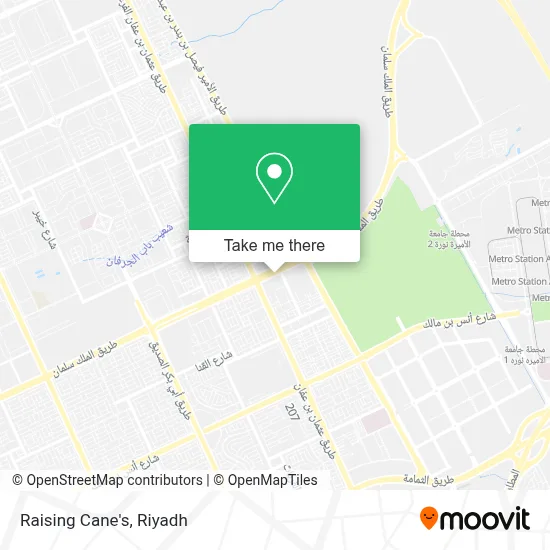 Raising Cane's map