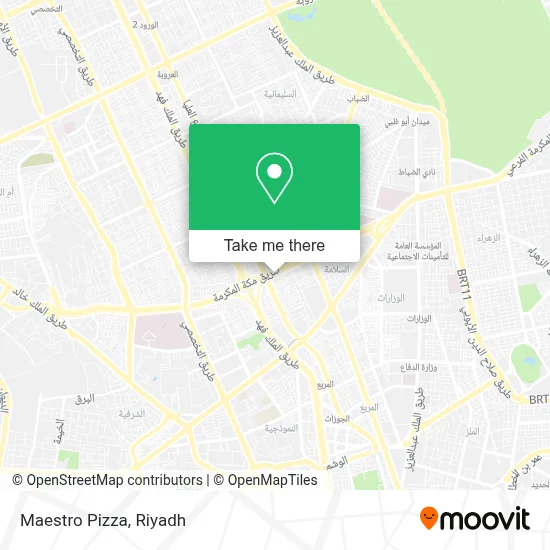 Maestro Pizza map