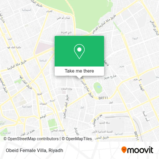Obeid Female Villa map