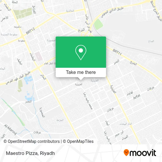 Maestro Pizza map