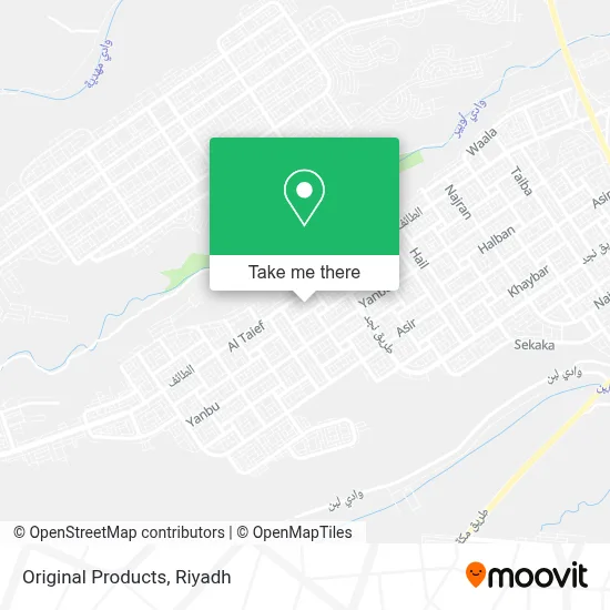 Original Products map