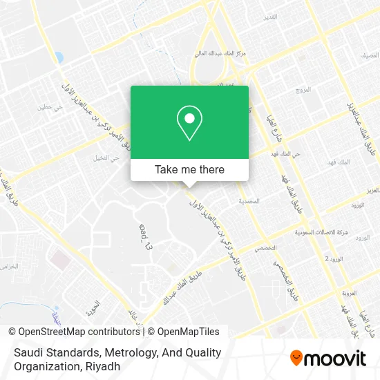 Saudi Standards, Metrology, And Quality Organization map