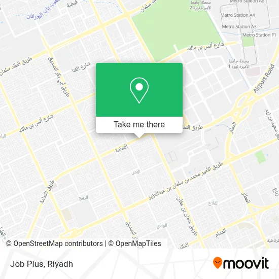 Job Plus map