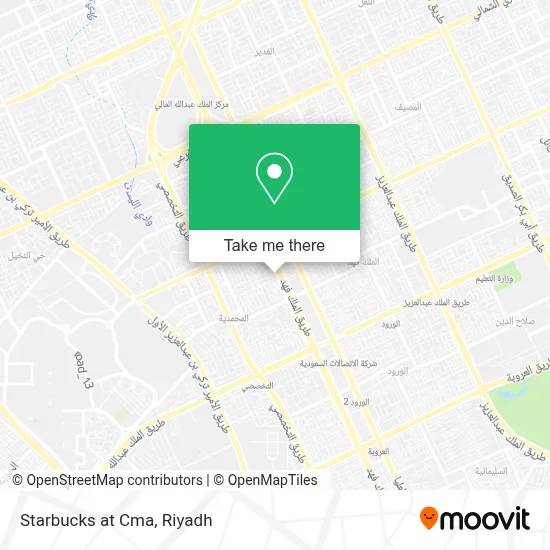 Starbucks at Cma map