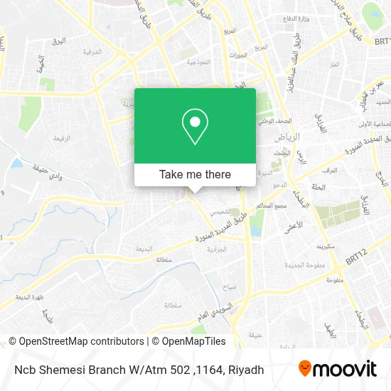 Ncb Shemesi Branch W / Atm 502 ,1164 map