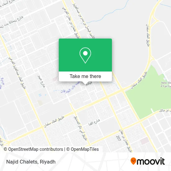Najid Chalets map