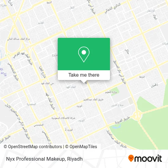Nyx Professional Makeup map