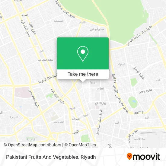 Pakistani Fruits And Vegetables map