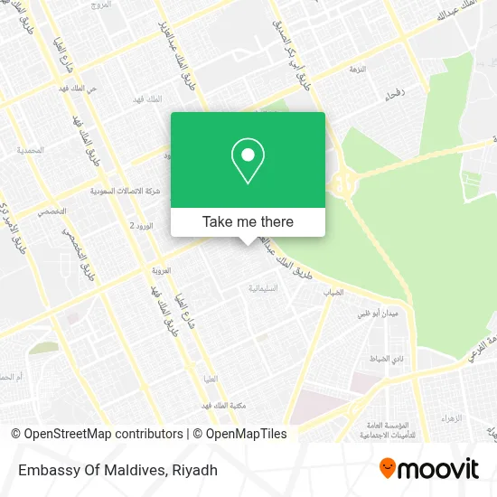 Embassy Of Maldives map