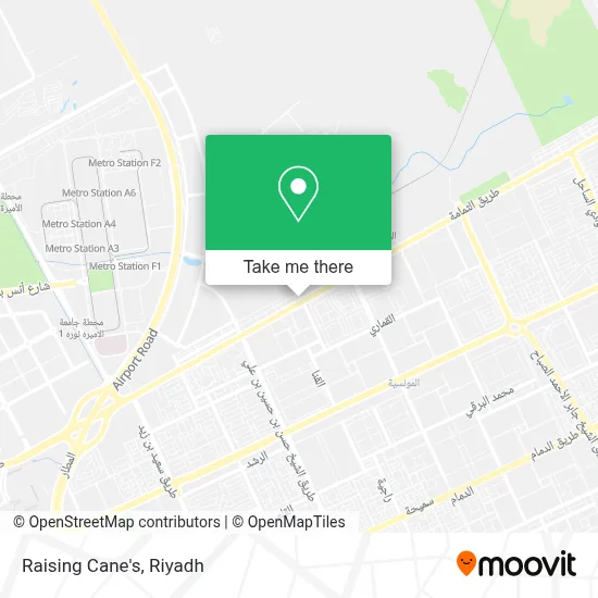 Raising Cane's map