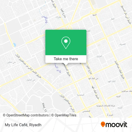My Life Café map