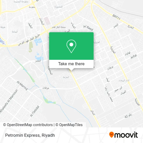 Petromin Express map