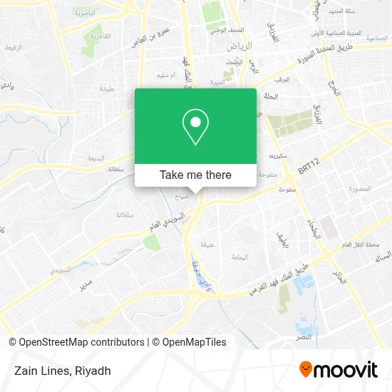Zain Lines map