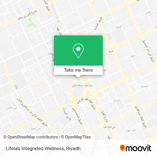 Lifelab Integrated Wellness map