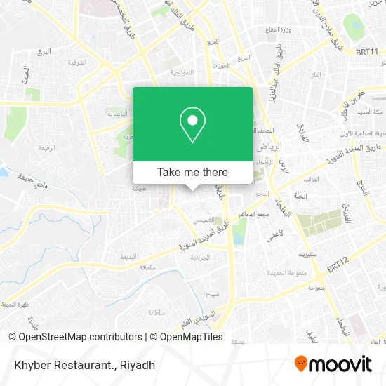 Khyber Restaurant. map