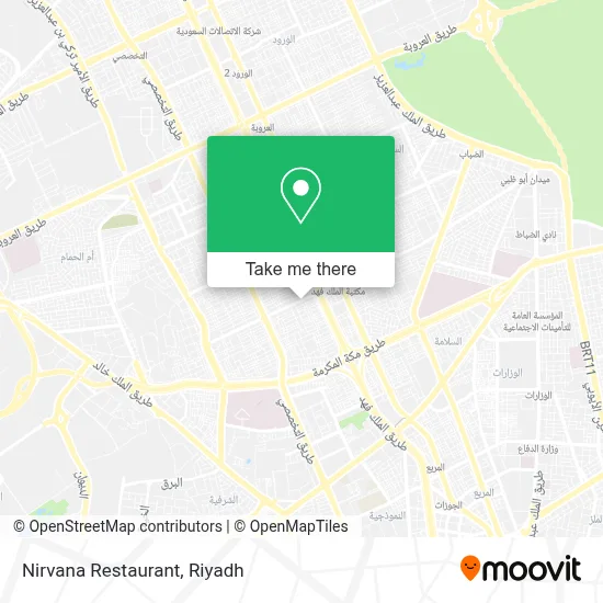 Nirvana Restaurant map