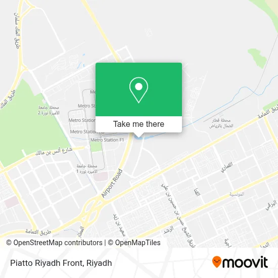 Piatto Riyadh Front map