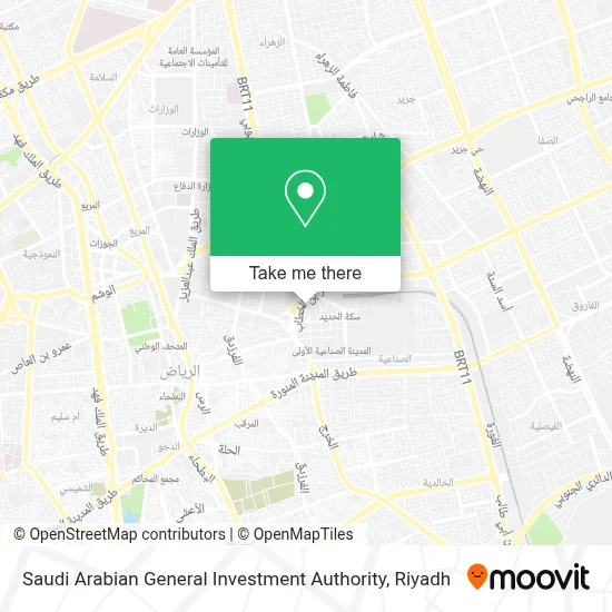 Saudi Arabian General Investment Authority map