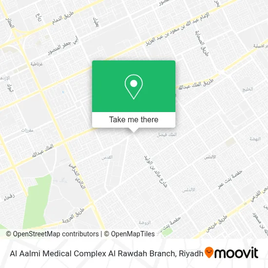 Al Aalmi Medical Complex Al Rawdah Branch map