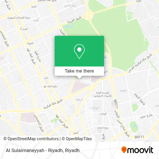 Al Sulaimaneyyah - Riyadh map