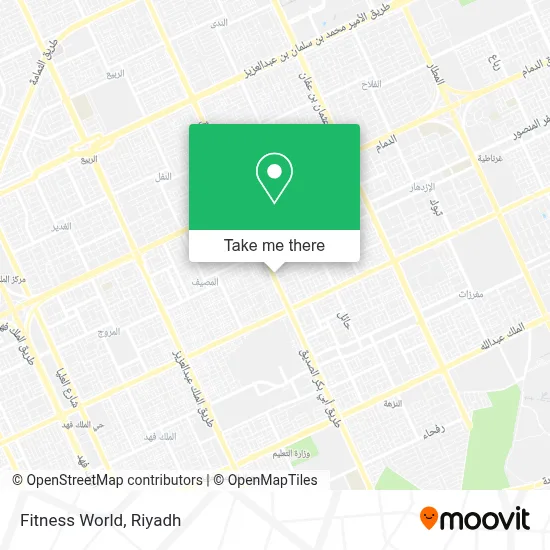 Fitness World map