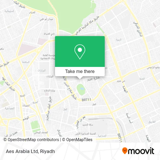 Aes Arabia Ltd map